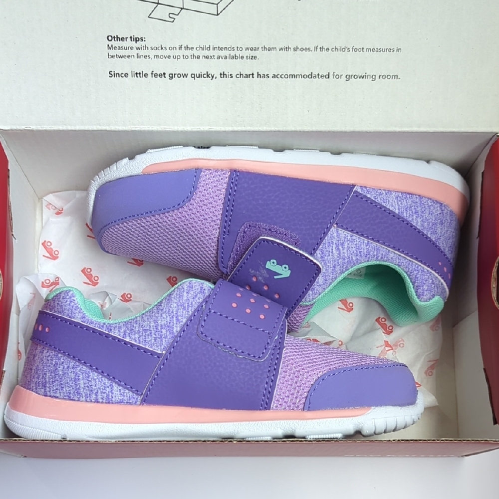 See Kai Run Purple and Mint Kids Sneakers